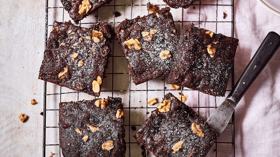 Spiced Cranberry, Chocolate & Walnut Brownies - Ta-Da! Home Baking